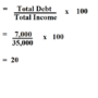 Debt income ratio calculate payments gross dti